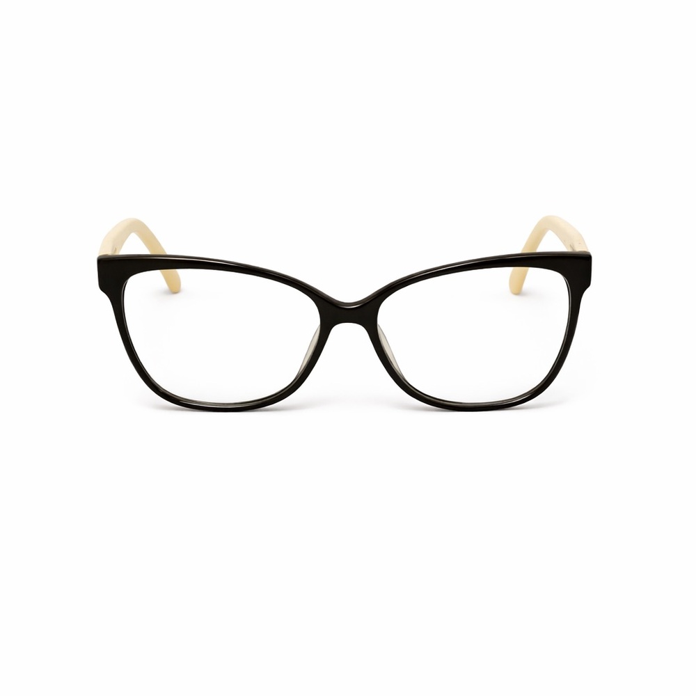 TOUS Women’s Designer Eyeglass Frames Black Cream Women’s RX Eyewear